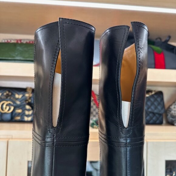 Gucci Over The Knee Black Boots - Picture 6 of 9